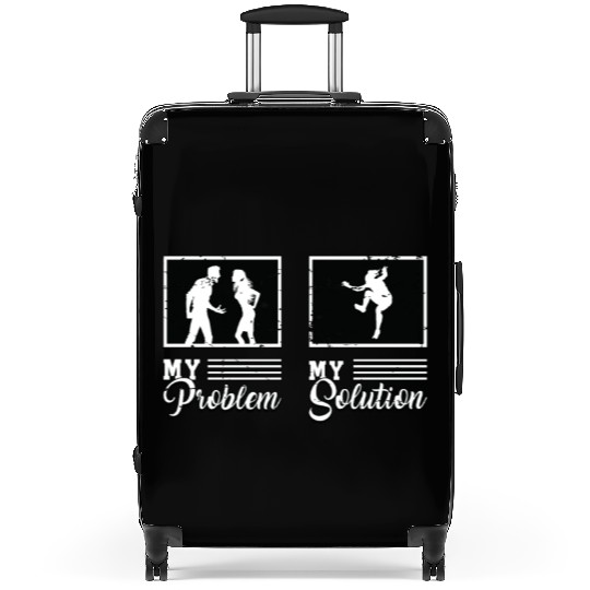 Parkour Lover My Problem My Pictogram Mom Dad Suitcases