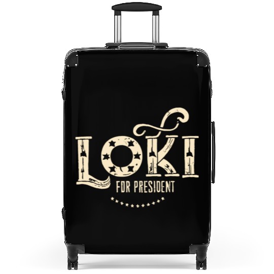 Loki For President Funny History Suitcases