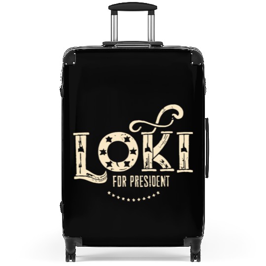 Loki For President Funny History Suitcases