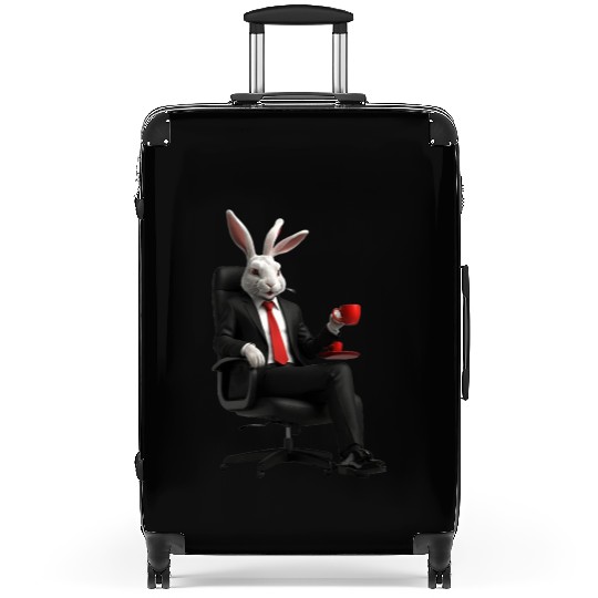 Rabbit In Suit Suitcases