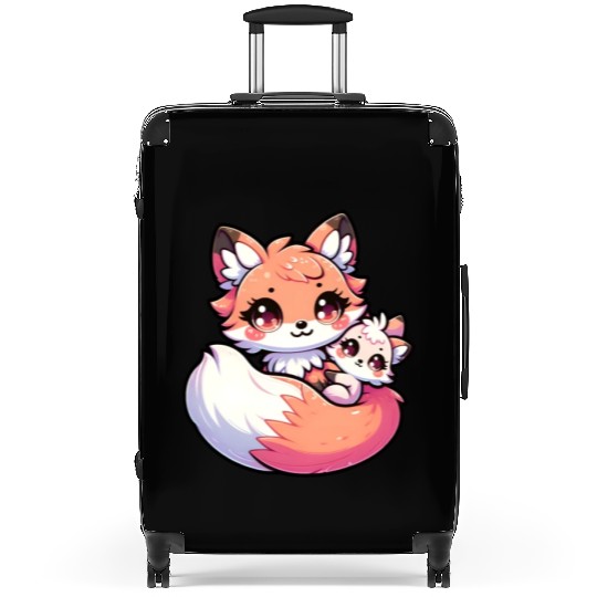 Proud Mother Fox With Her Fox Cub for Mother's Day Suitcases