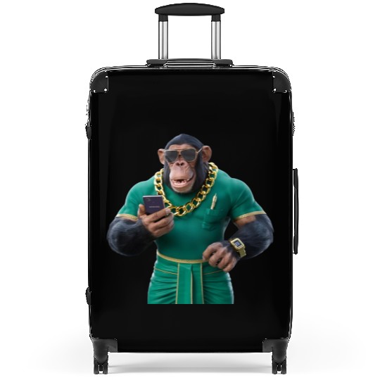 "Urban Ape: Contemporary Monkey Chic" Suitcases