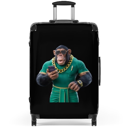 "Urban Ape: Contemporary Monkey Chic" Suitcases