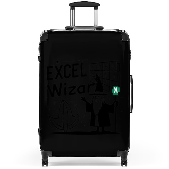 excel wizad funny accountant, bookkeeper and audit Suitcases