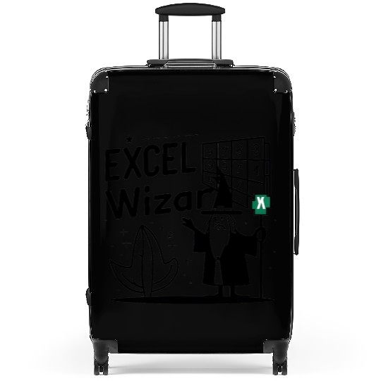 excel wizad funny accountant, bookkeeper and audit Suitcases