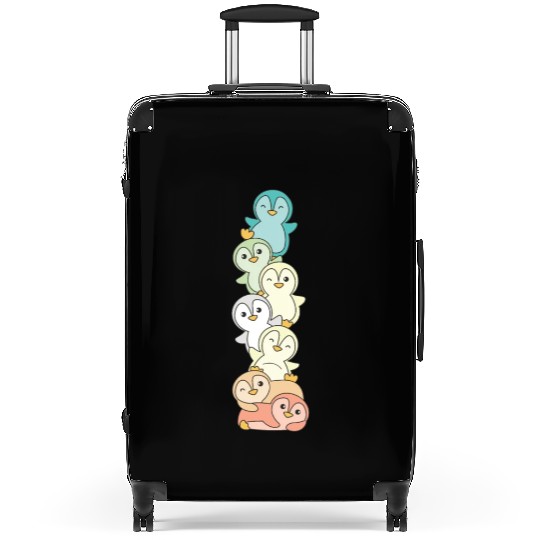 Genderfloren Flag Pride Lgbtq Cute Penguin Suitcases