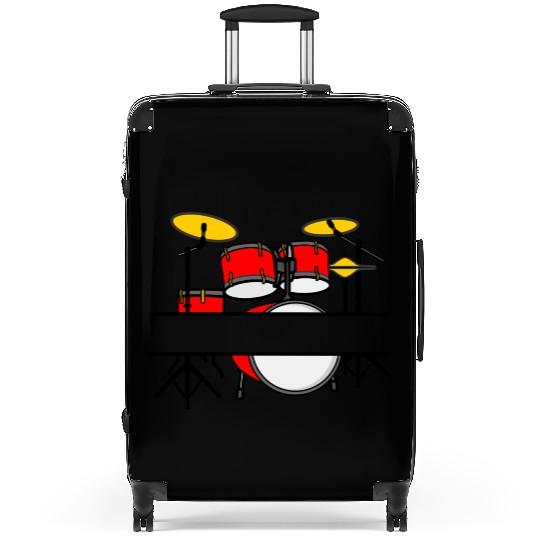Drum kit name banner logo for drummer Suitcases
