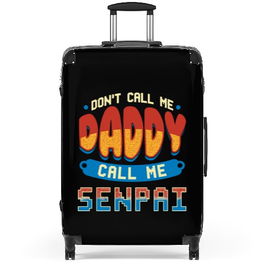 dont call me daddy call me senpai 2 Suitcases