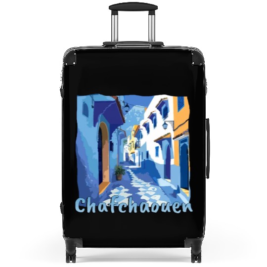 Chefchaouen Morocco Blue City Old Town Suitcases