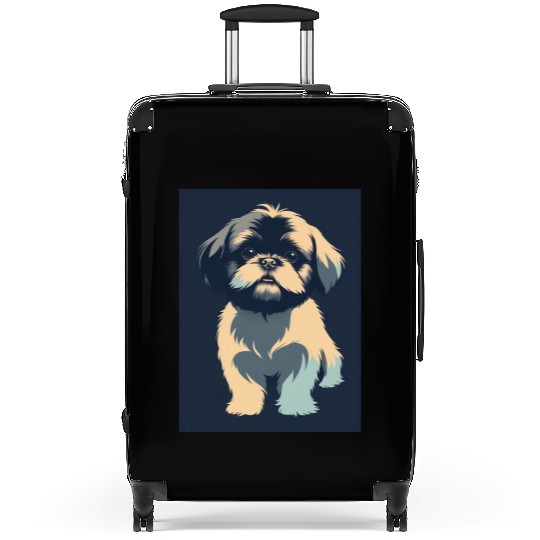 Shih Tzu Dog 1 - Japanese Retro Art Suitcases