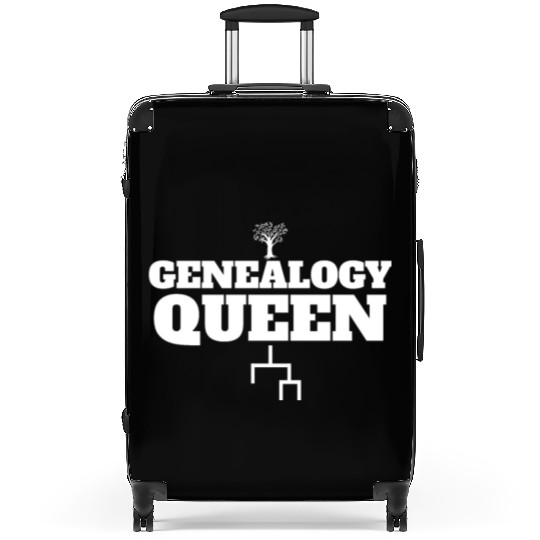 Genealogy Queen Family Lineage Women's Genealogist Suitcases