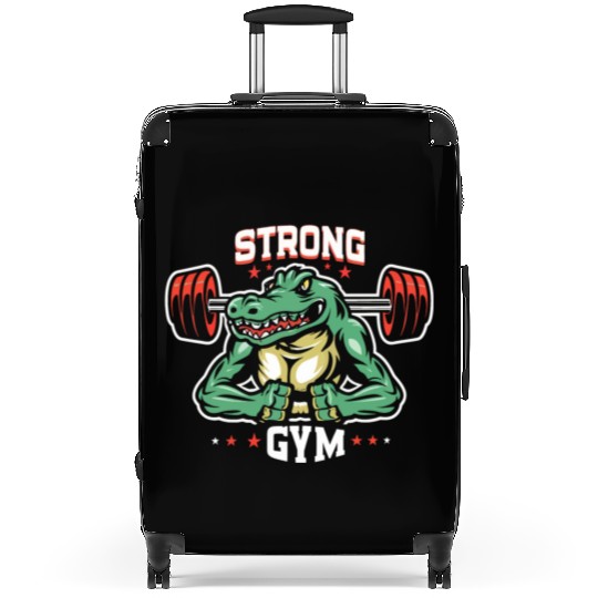 Strong alligator gym Suitcases design premium