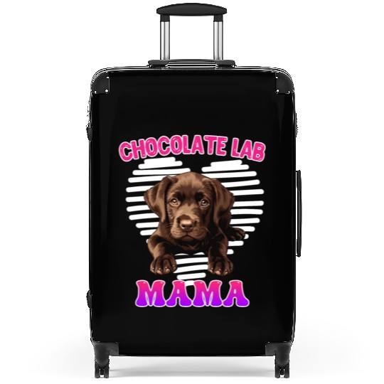 Labrador Retriever CHOCOLATE LAB MOM Labrador Suitcases