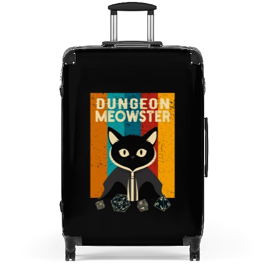 Dungeon Meowster Suitcases