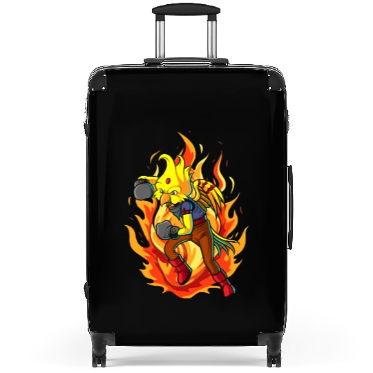 The Boxing Bird of Paradise Suitcases