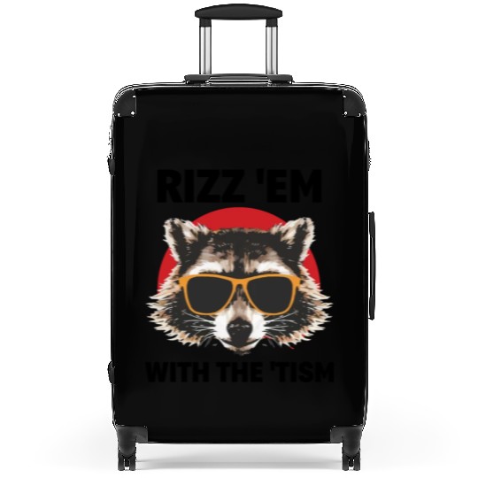 Rizz God: Autism Awareness Opossum Suitcases