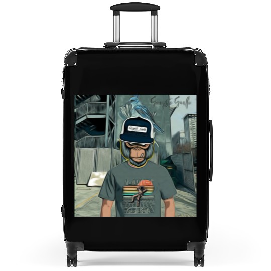 Gangsta Gorilla-Silverback Swanson Gorilla Wear Suitcases