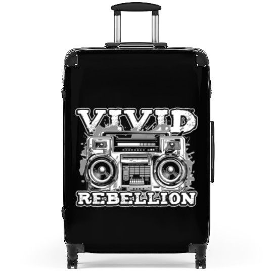 Funny Graffiti Boombox 80s 90s Hip Hop Breakdance Suitcases