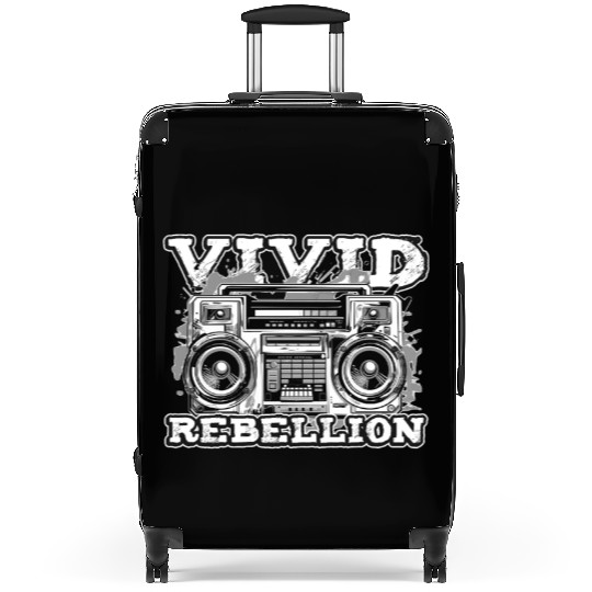Funny Graffiti Boombox 80s 90s Hip Hop Breakdance Suitcases