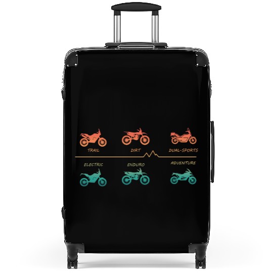 Various Enduro Motocross Motorcycle Types Suitcases