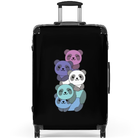 Spectrassexual Flag Pride Lgbtq Cute Panda Suitcases