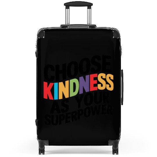 Choose Kindness as Your Superpower | Digital Print Suitcases