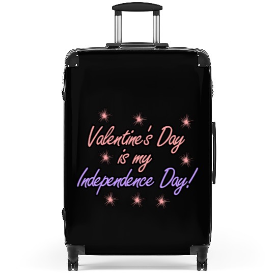 Single Alone Lonely valentine's day joke Suitcases
