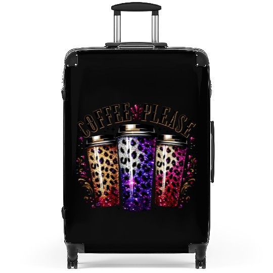 Coffee Please Leopard Cups by TrendLaunch Suitcases