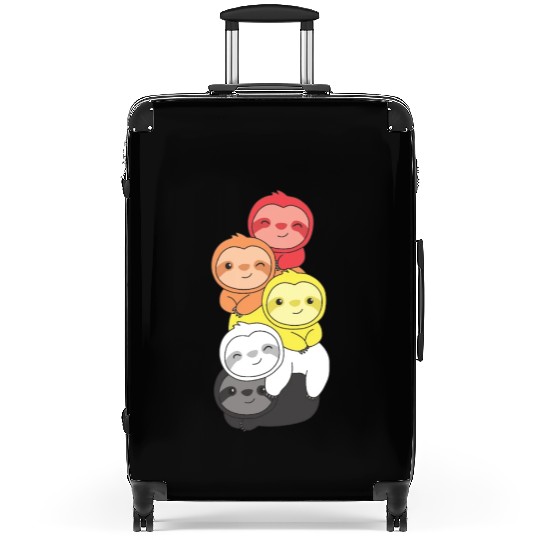 Lithsexual Flag Pride Lgbtq Cute Sloth Suitcases