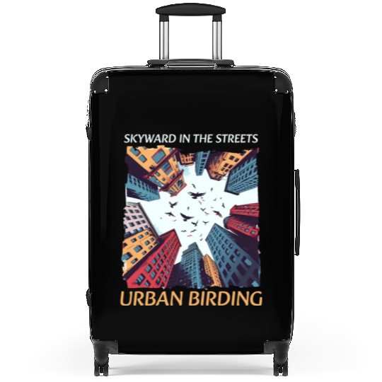 Urban Birdwatching Skyward In Streets Urban Birdin Suitcases