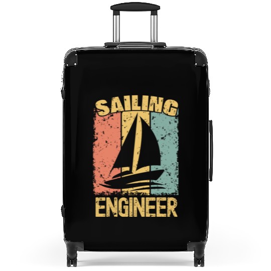 Sailing Engineer retro Suitcases