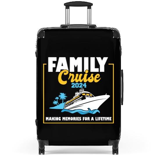 Family Cruise 2024 Voyage Cruising Tour Matching Suitcases