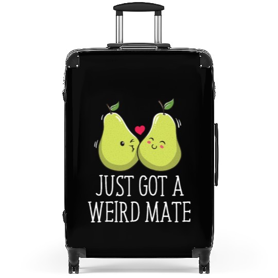 Just Got A Weird Mate Wedding Sarcastic Bride and Suitcases
