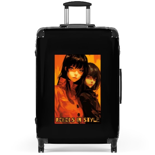 Rebels in Style: Anime Girls Suitcases