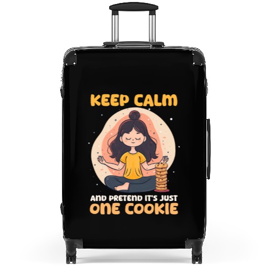 Cookie Lover Keep Calm Pretend Just One Cookie Suitcases