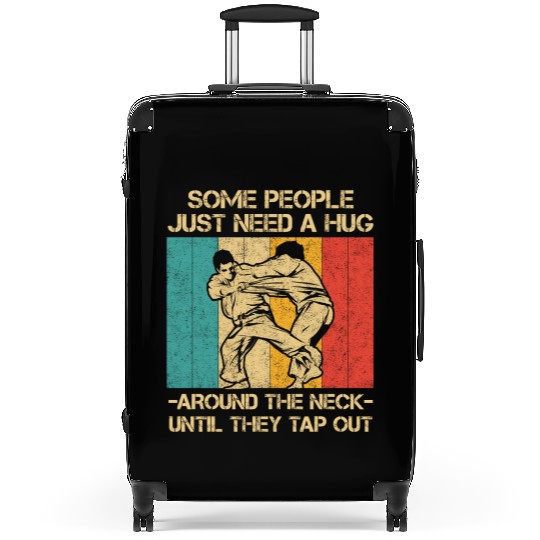Some People Just Need A Hug Vintage BJJ Brazilian Suitcases