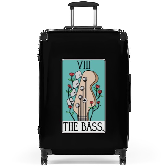 Bass Guitar Tarot Card Funny - Rock and Roll Suitcases