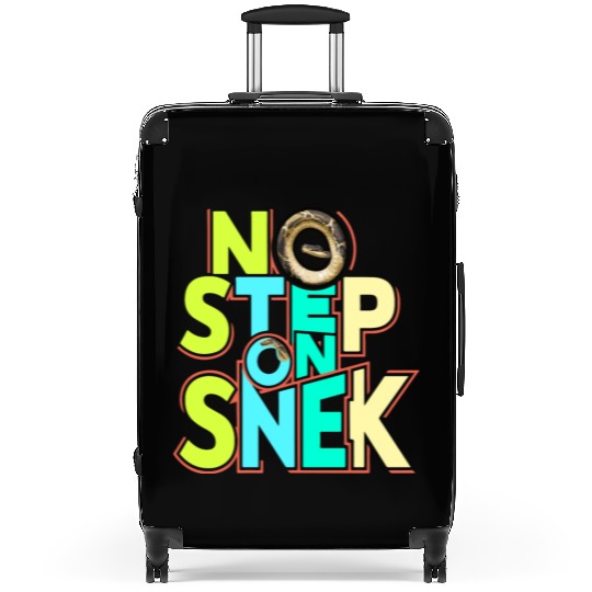No Step On Snek Suitcases