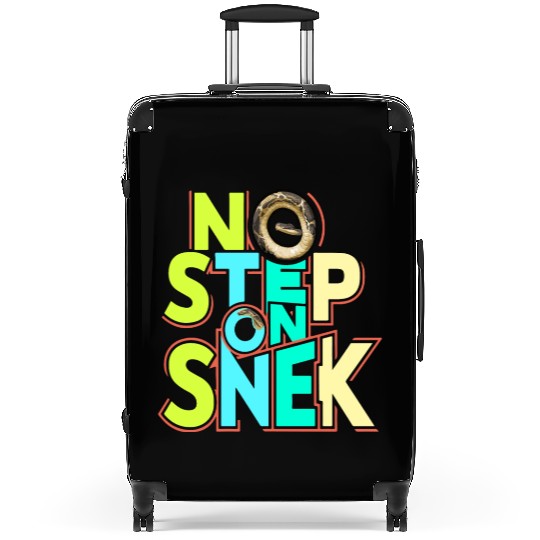 No Step On Snek Suitcases