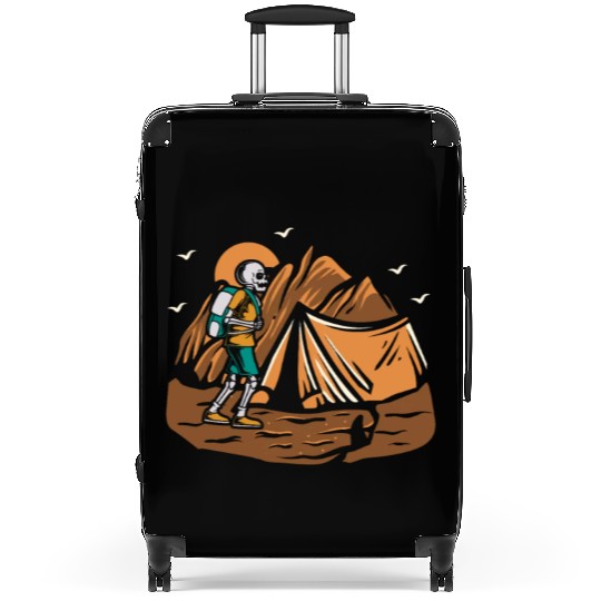 Hiking Hike Skeleton Skull Nature Suitcases