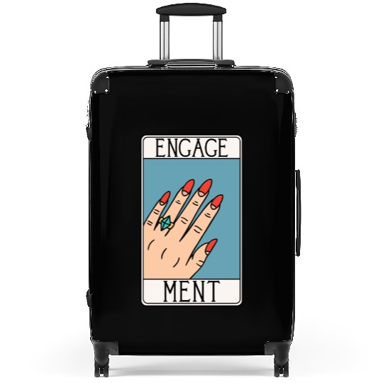 Engagement - Engaged Tarot Card - Wedding Proposal Suitcases