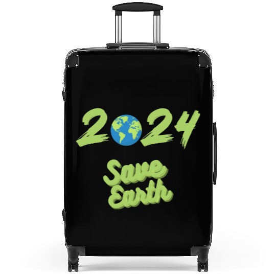 Earth Day Save earth save the planet everyday Suitcases