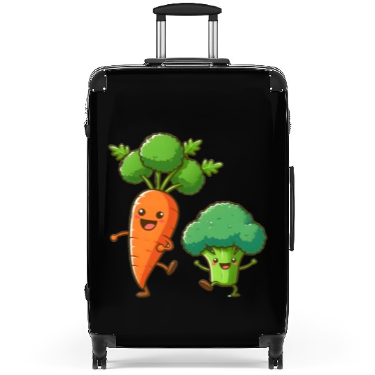 Carrot Dancing with Broccoli Suitcases