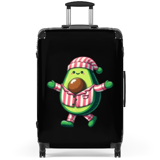 Avocado in Pajamas Suitcases