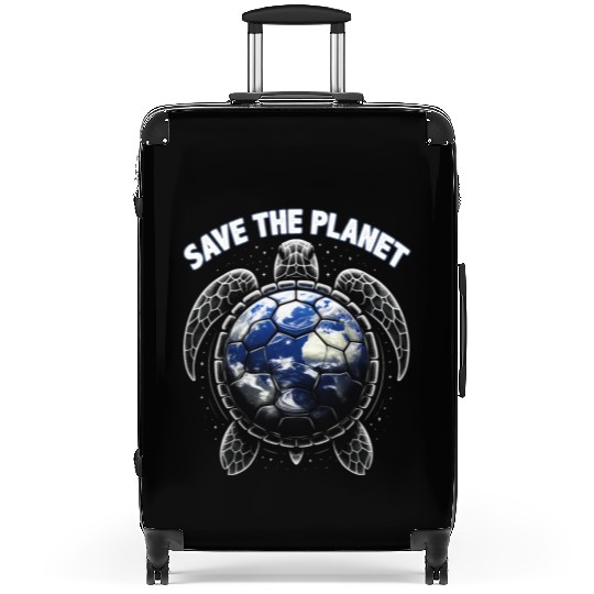 Save The Planet Turtle Environment Ocean Earth Day Suitcases