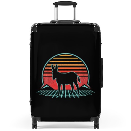 Donkey 80s Animal Lover Suitcases