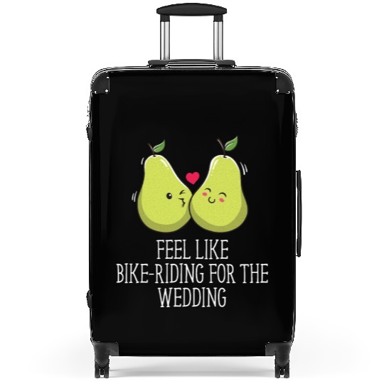 Feel Like Bike Riding for Wedding Engagement Suitcases