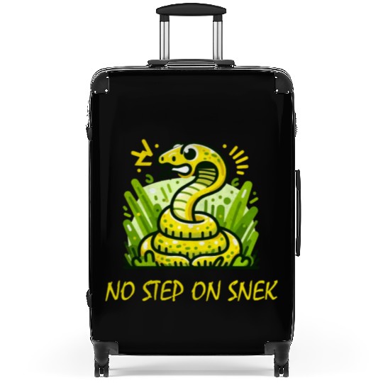 No step on snek Suitcases