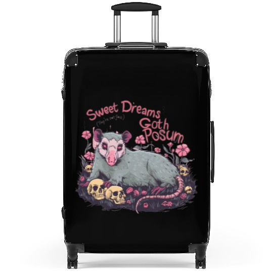 sweet dreams goth possum Street Cats Squad Suitcases