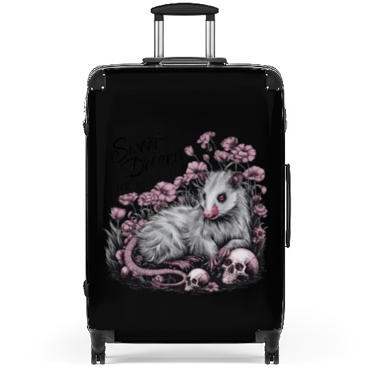 sweet dreams goth possum Street Cats Squad Suitcases
